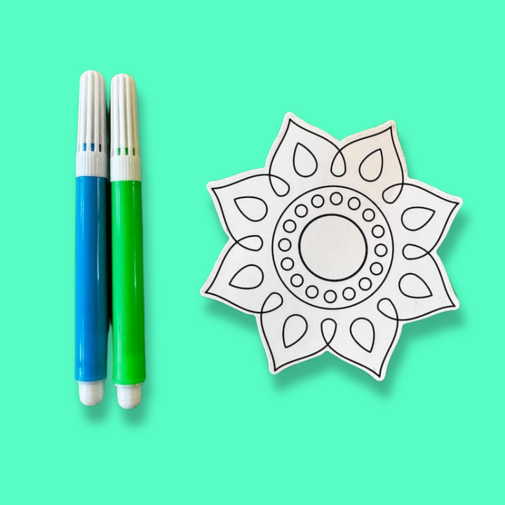 Rangoli Fridge Magnet Coloring Kit