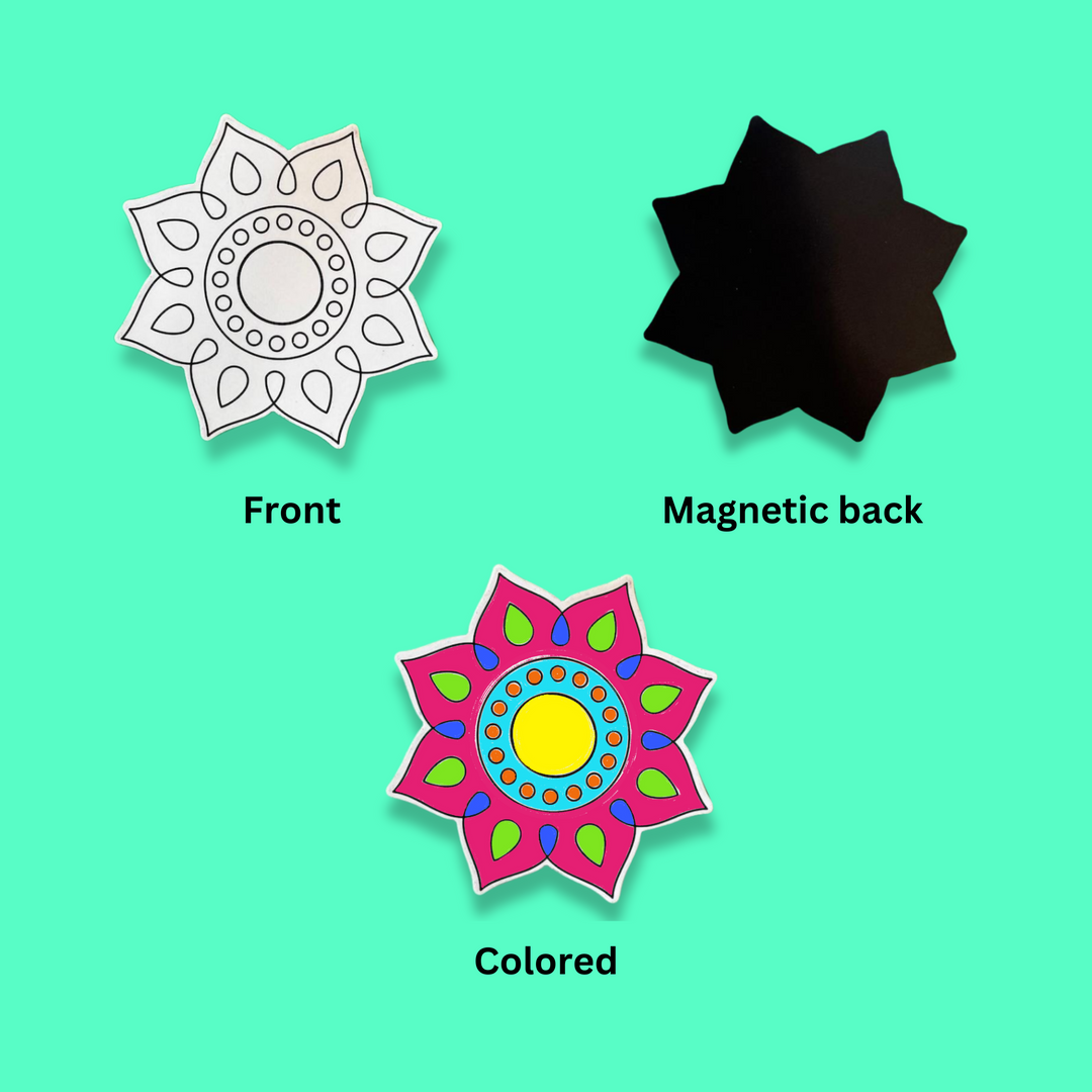 Rangoli Fridge Magnet Coloring Kit