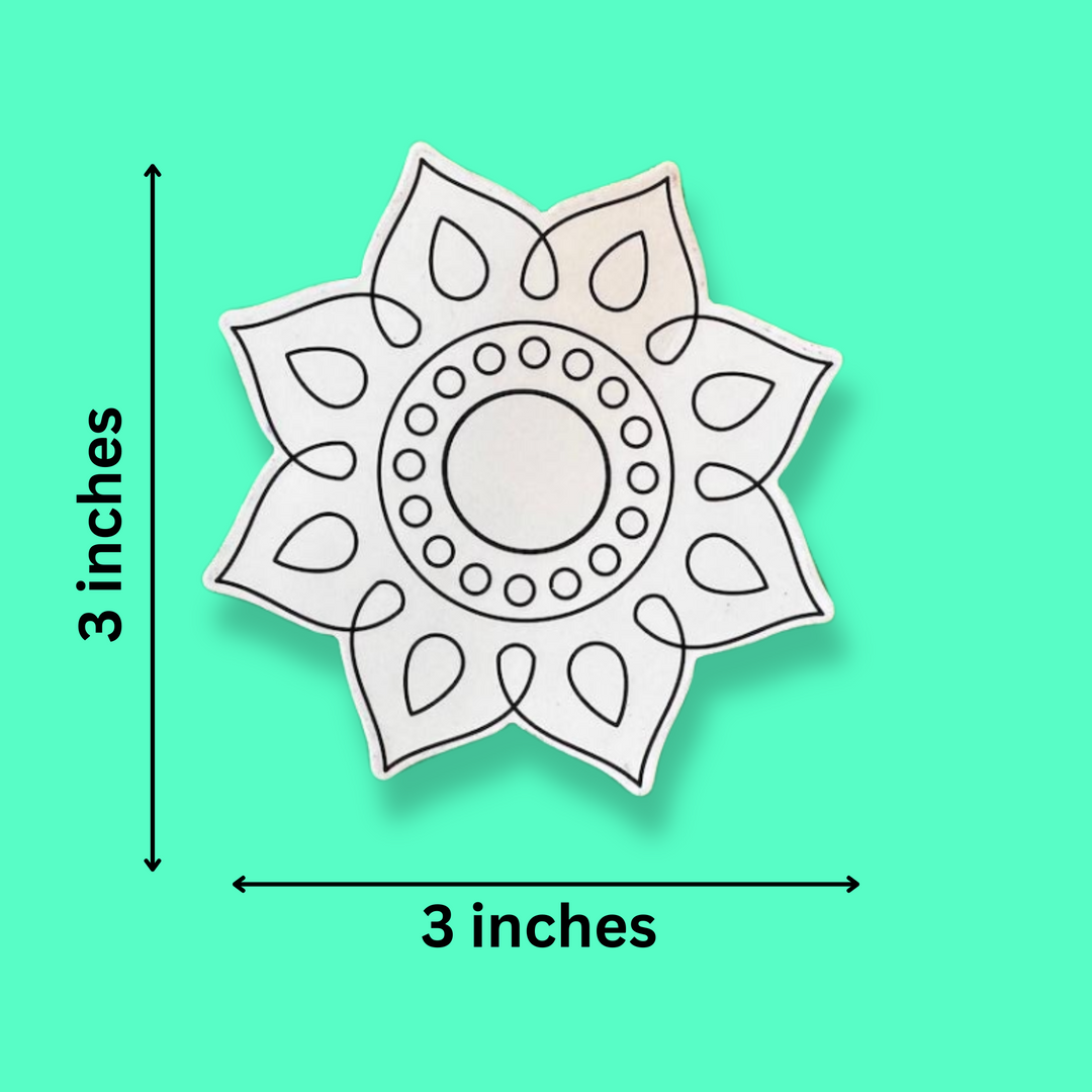 Rangoli Fridge Magnet Coloring Kit