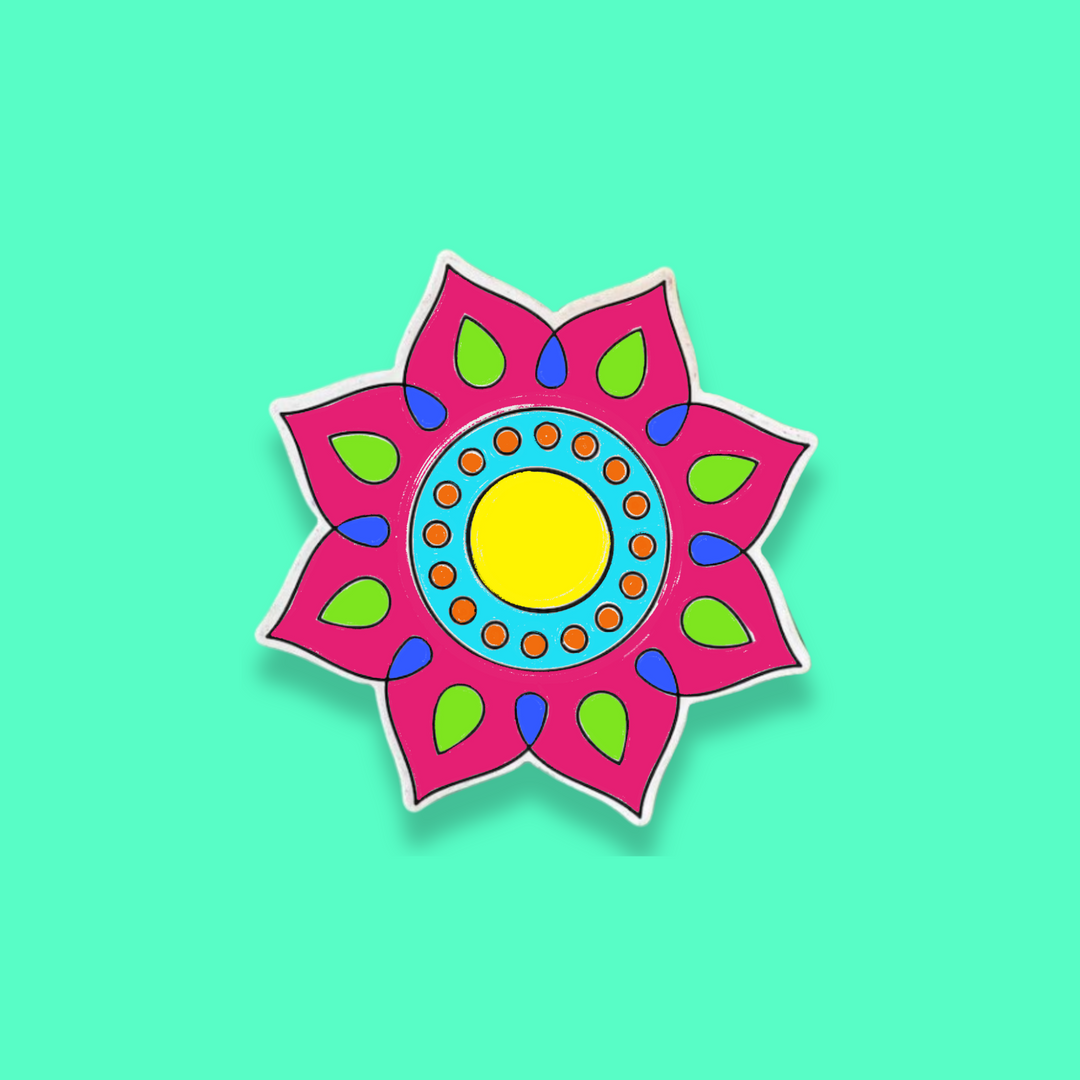 Rangoli Fridge Magnet Coloring Kit