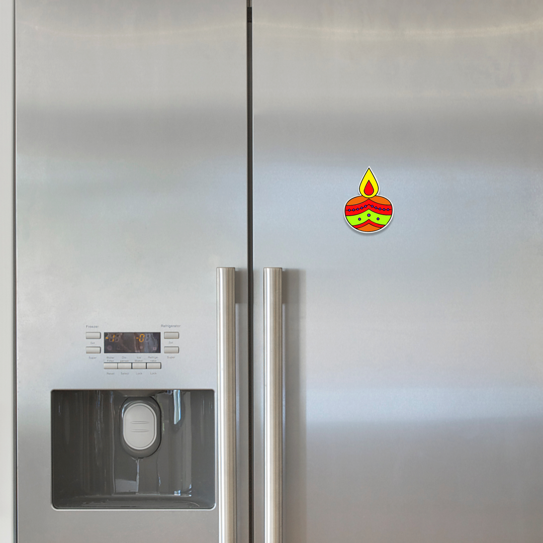 Diwali Diya Fridge Magnet Coloring Kit