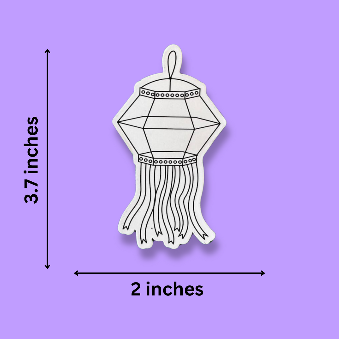 Diwali Lantern Fridge Magnet Coloring Kit