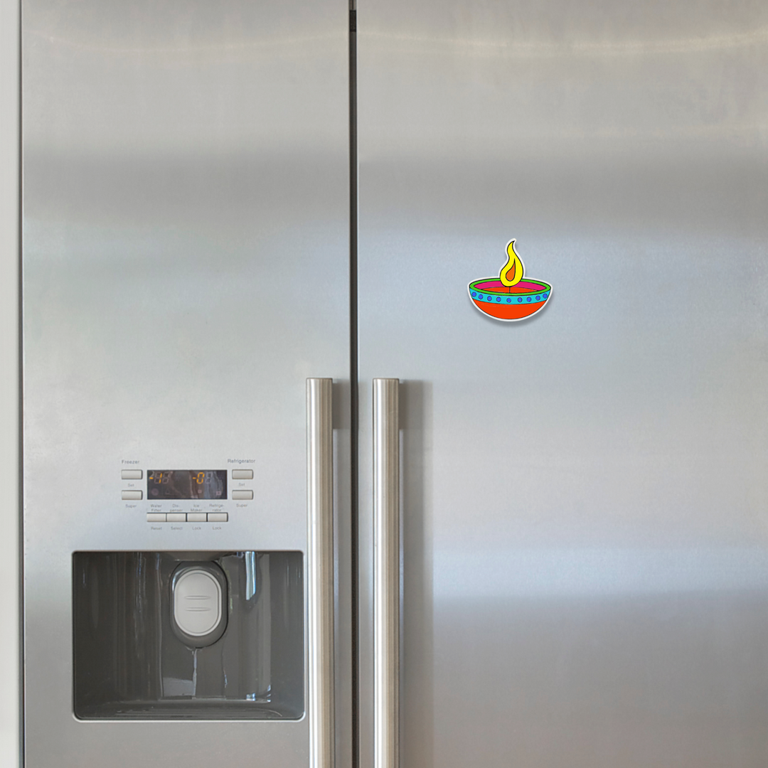 Diwali Diya Fridge Magnet Coloring Kit