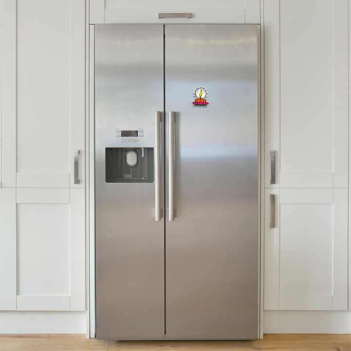 Lotus Diwali Diya Fridge Magnet Coloring Kit