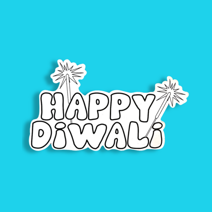 Happy Diwali Fridge Magnet Coloring Kit