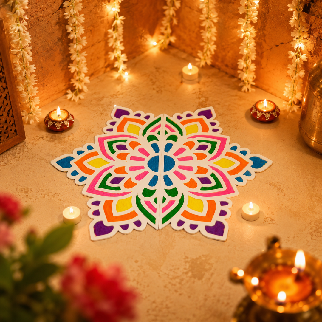 Large Rangoli Mat (Set of 2)