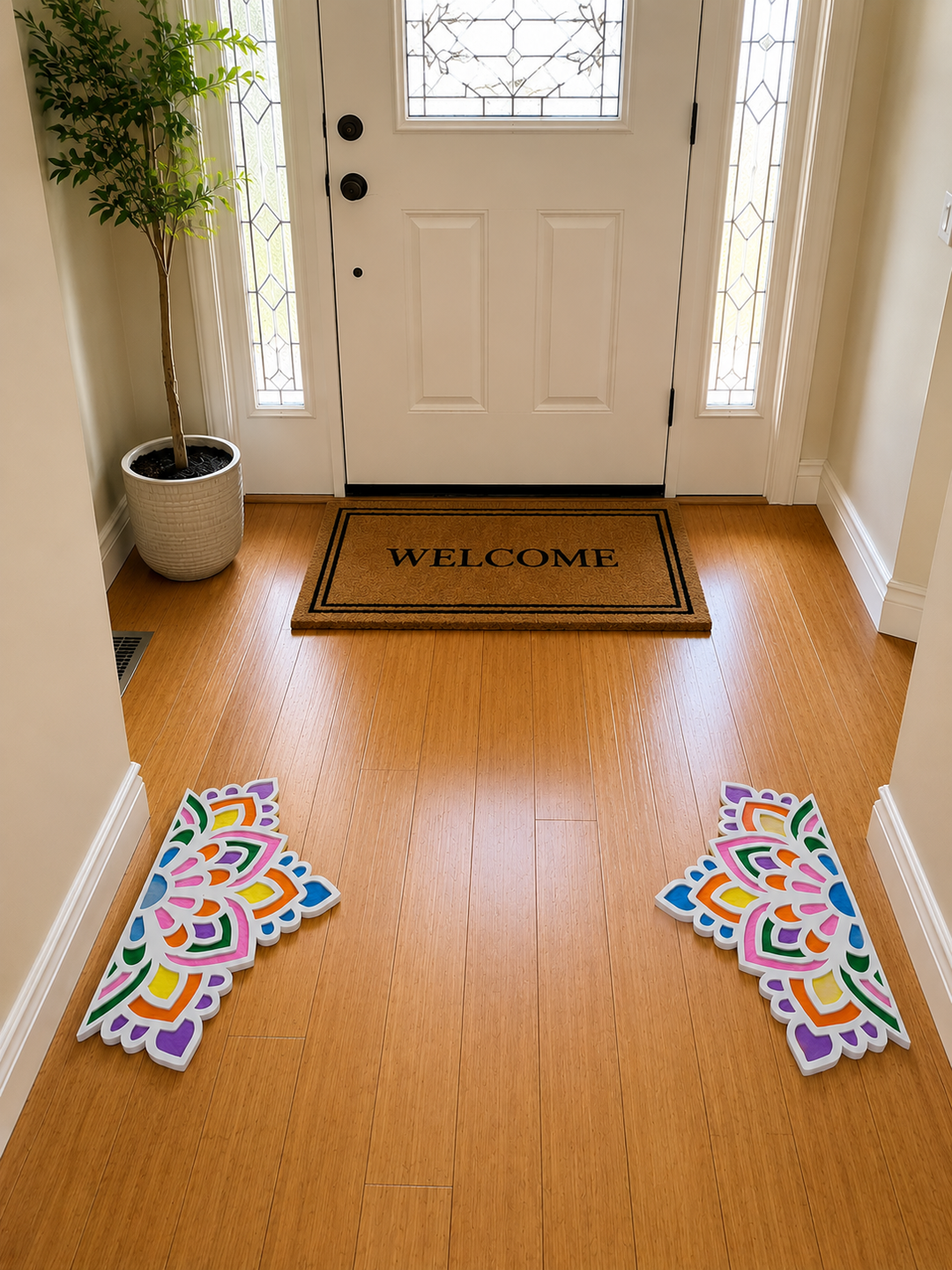 Large Rangoli Mat (Set of 2)