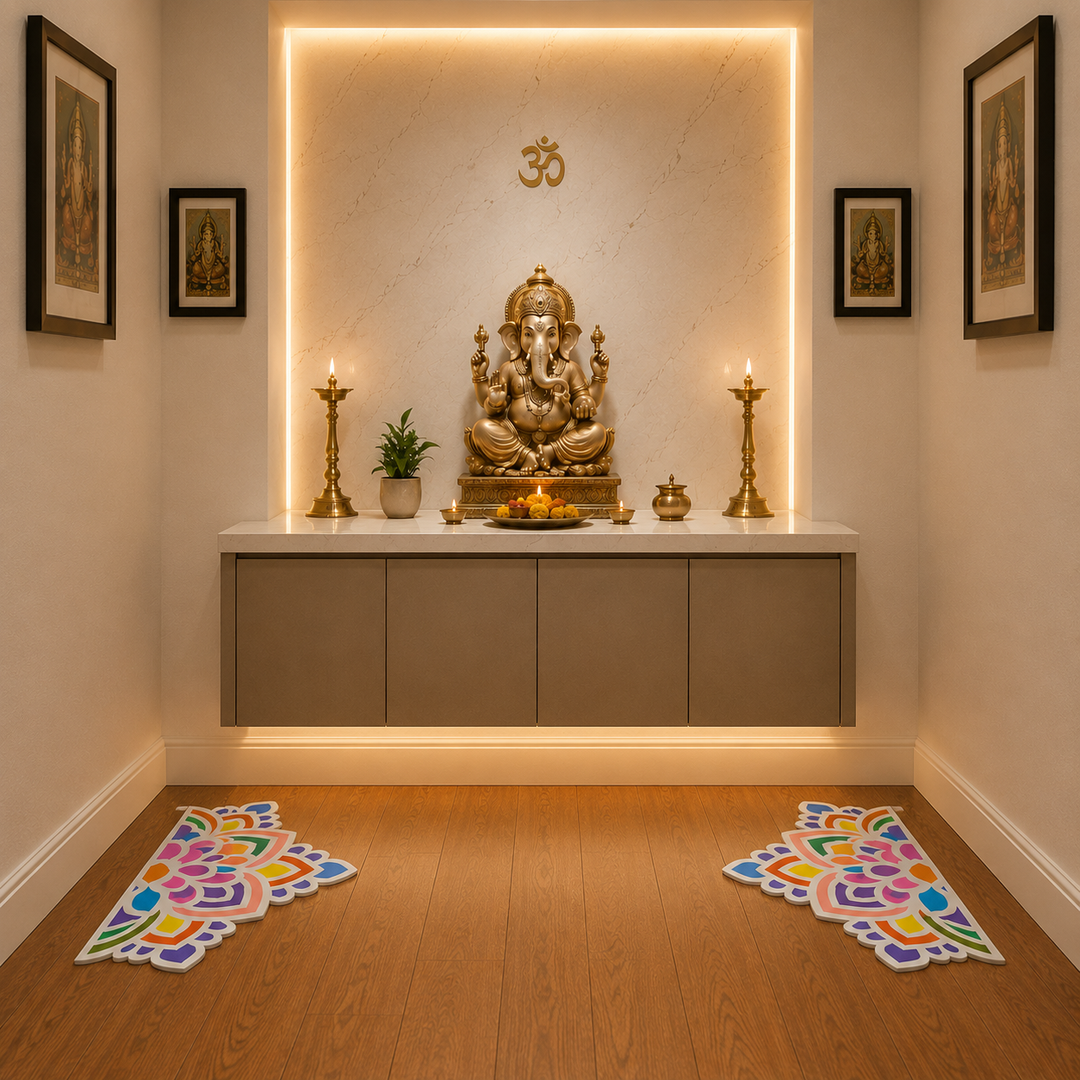 Large Rangoli Mat (Set of 2)