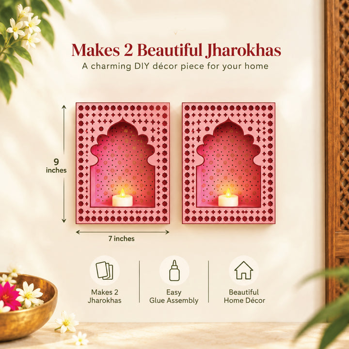 DIY Paper Jharokha Kit | Indian Diwali Home Décor Craft.