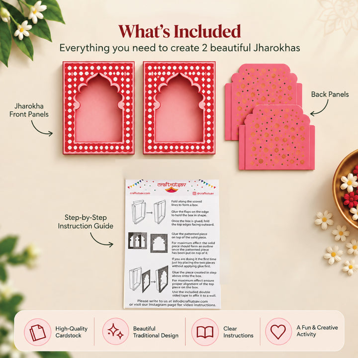 DIY Paper Jharokha Kit | Indian Diwali Home Décor Craft.