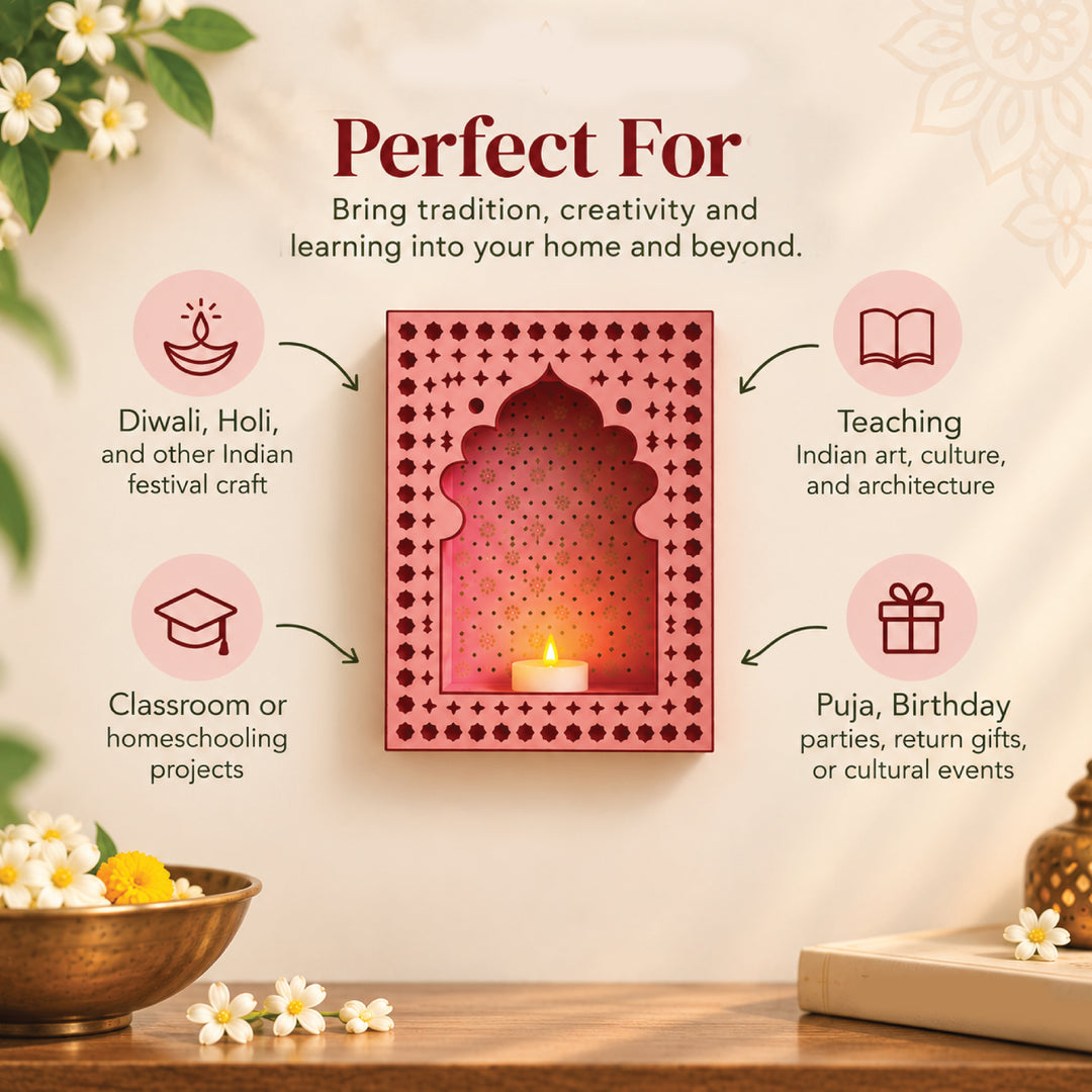 DIY Paper Jharokha Kit | Indian Diwali Home Décor Craft.