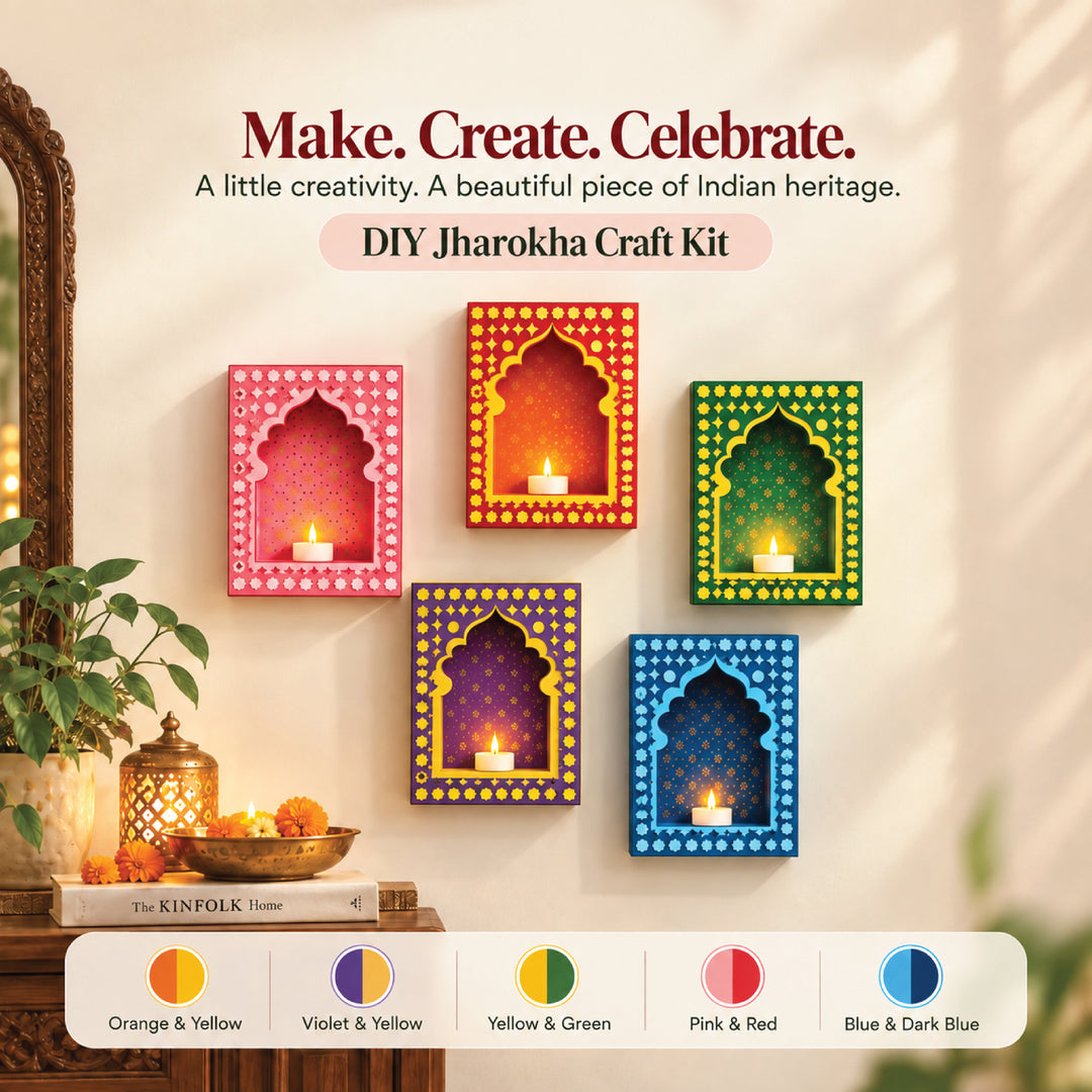 DIY Paper Jharokha Kit | Indian Diwali Home Décor Craft.