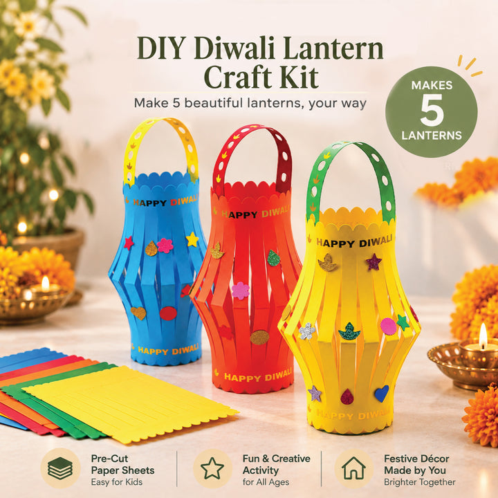 DIY Diwali Lantern Craft Kit for Kids | School, Office &amp;amp; Party Activity.