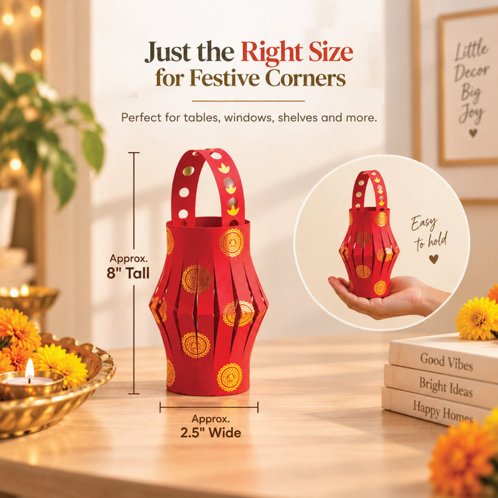 DIY Rainbow Diwali Lantern Kit for Kids – Makes 7 Colorful Lanterns