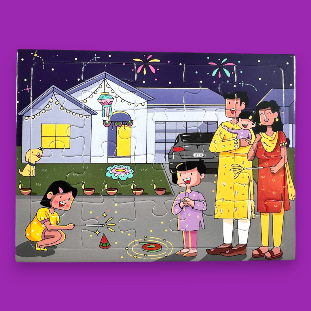 5 Days of Diwali Kid Jigsaw Puzzle