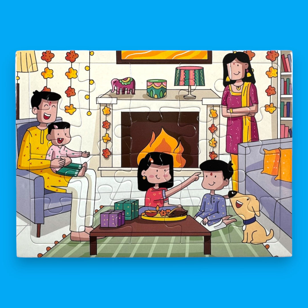 5 Days of Diwali Kid Jigsaw Puzzle