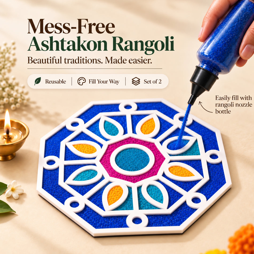 Ashtakon Rangoli Mat (Set of 2)