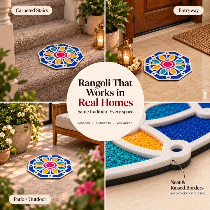 Ashtakon Rangoli Mat (Set of 2)