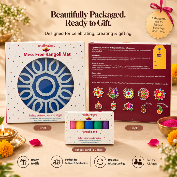 Ashtakon Rangoli Mat (Set of 2)