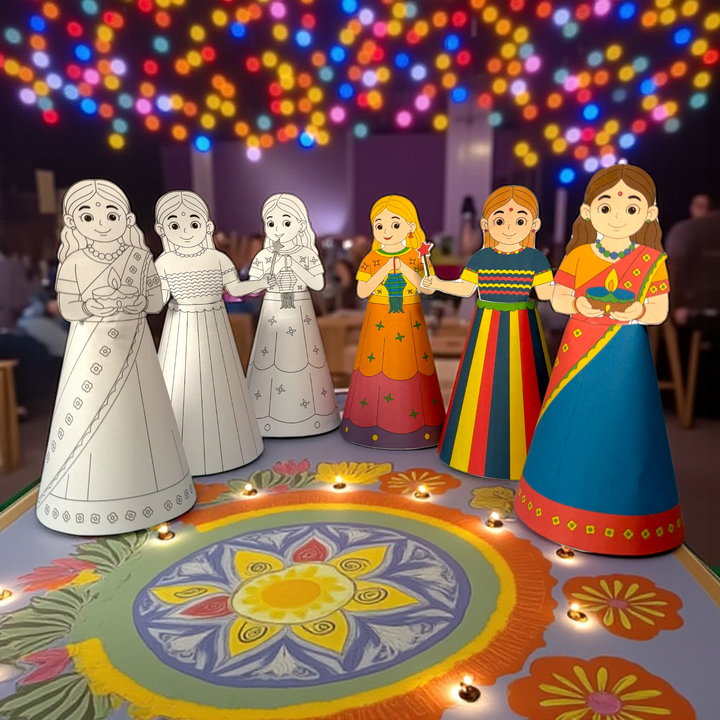 Diwali Doll | Printable Kids Activity