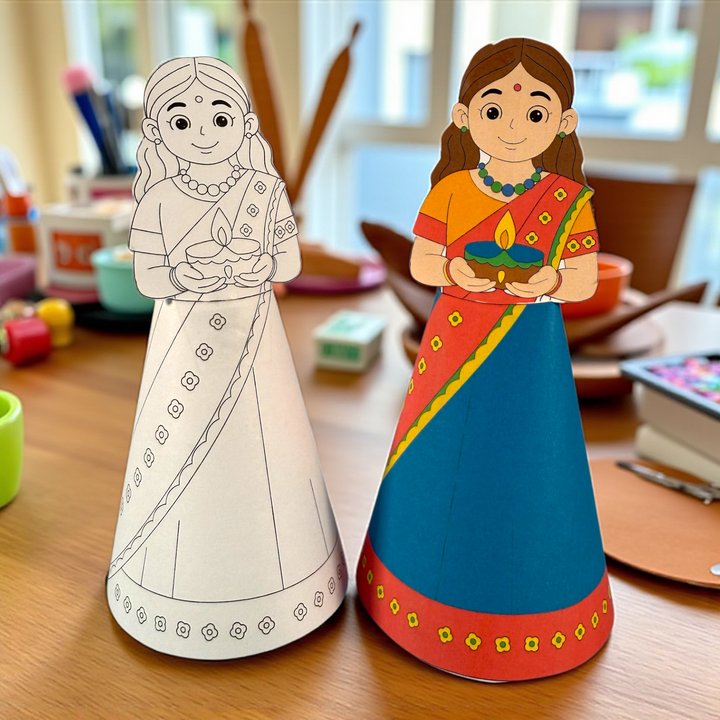 Diwali Doll | Printable Kids Activity