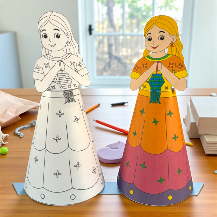 Diwali Doll | Printable Kids Activity