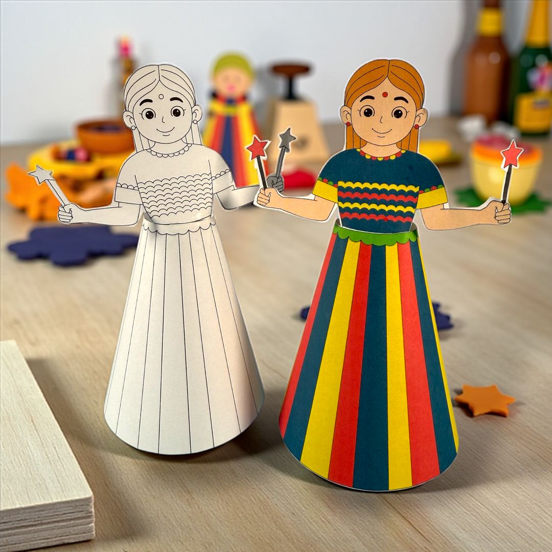 Diwali Doll | Printable Kids Activity