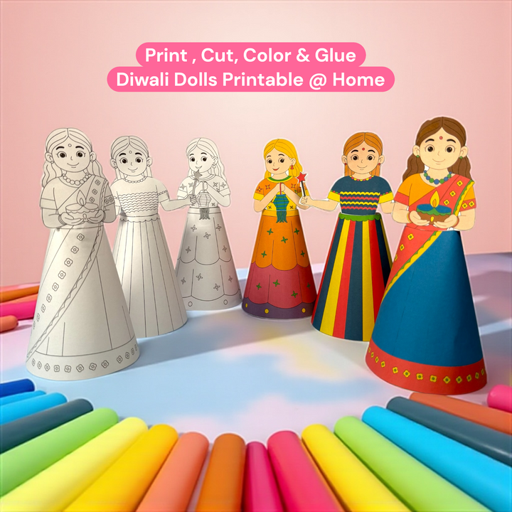 Diwali Doll | Printable Kids Activity