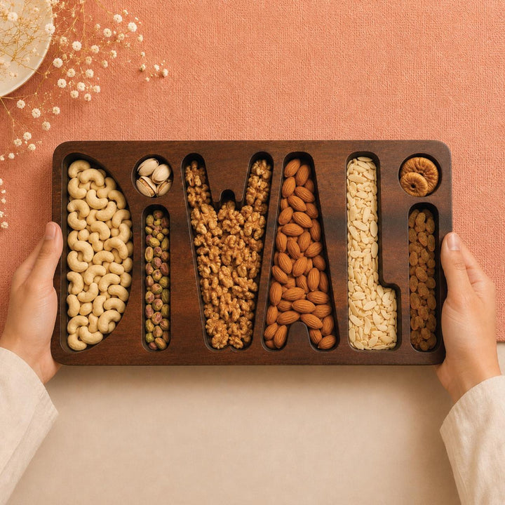 Diwali Charcuterie Board | Indian Home Decor |  14x8 inches | Pre-Order Ships Sep 30th