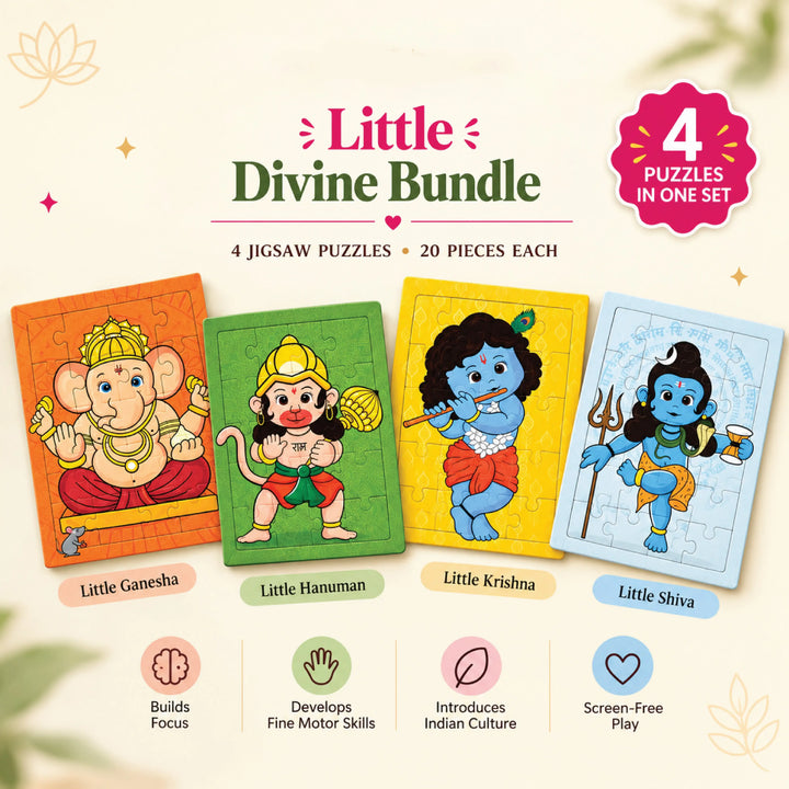 Hindu Gods &amp; Goddesses Jigsaw Puzzle (8x6 inches)