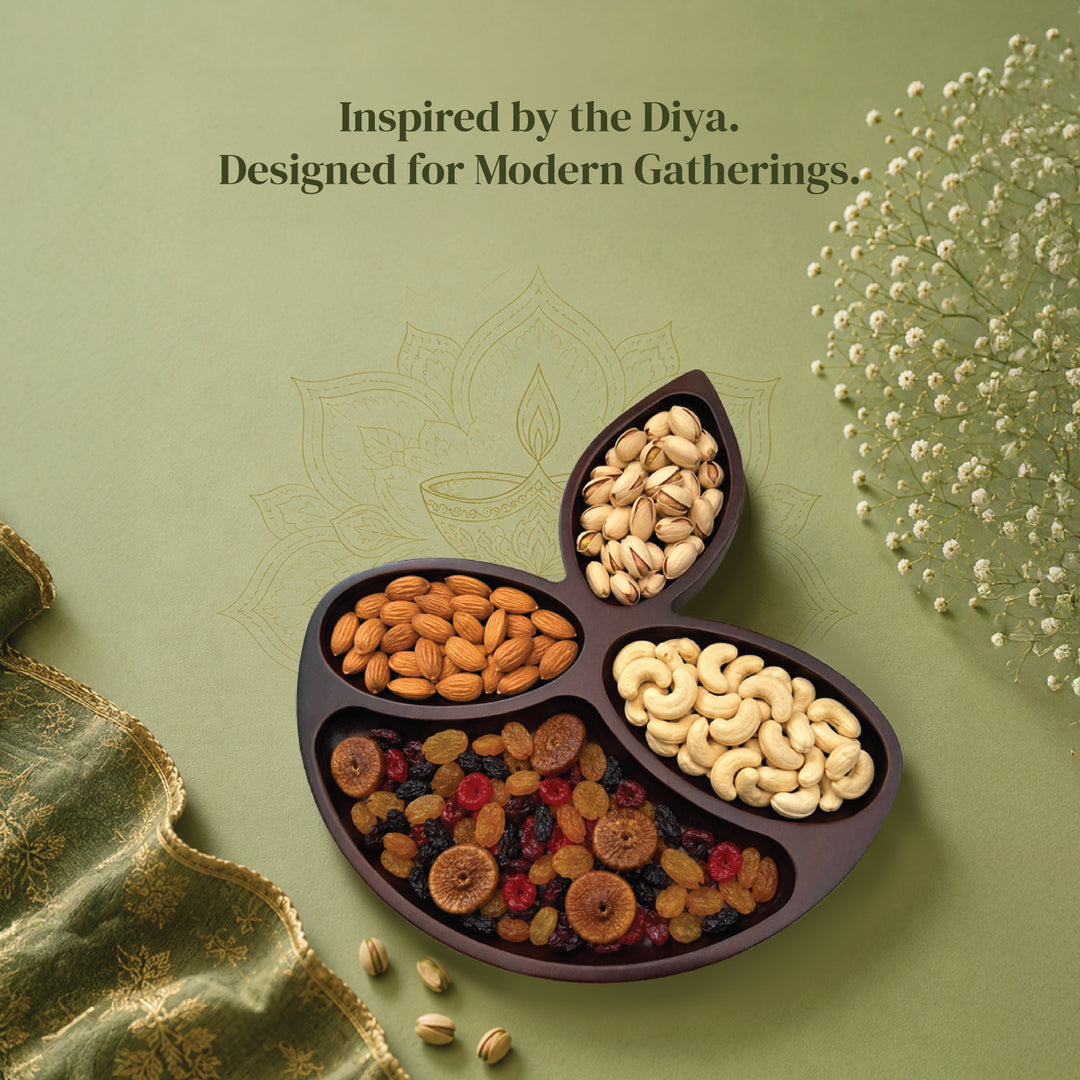 Diya Shaped Charcuterie Board | Indian Home Decor | | 14x12.5 inches