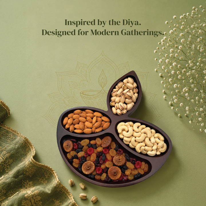 Diya Shaped Charcuterie Board | Indian Home Decor | | 14x12.5 inches