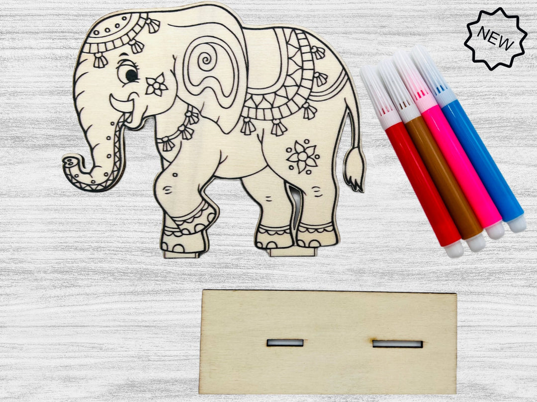 Elephant Coloring Kit