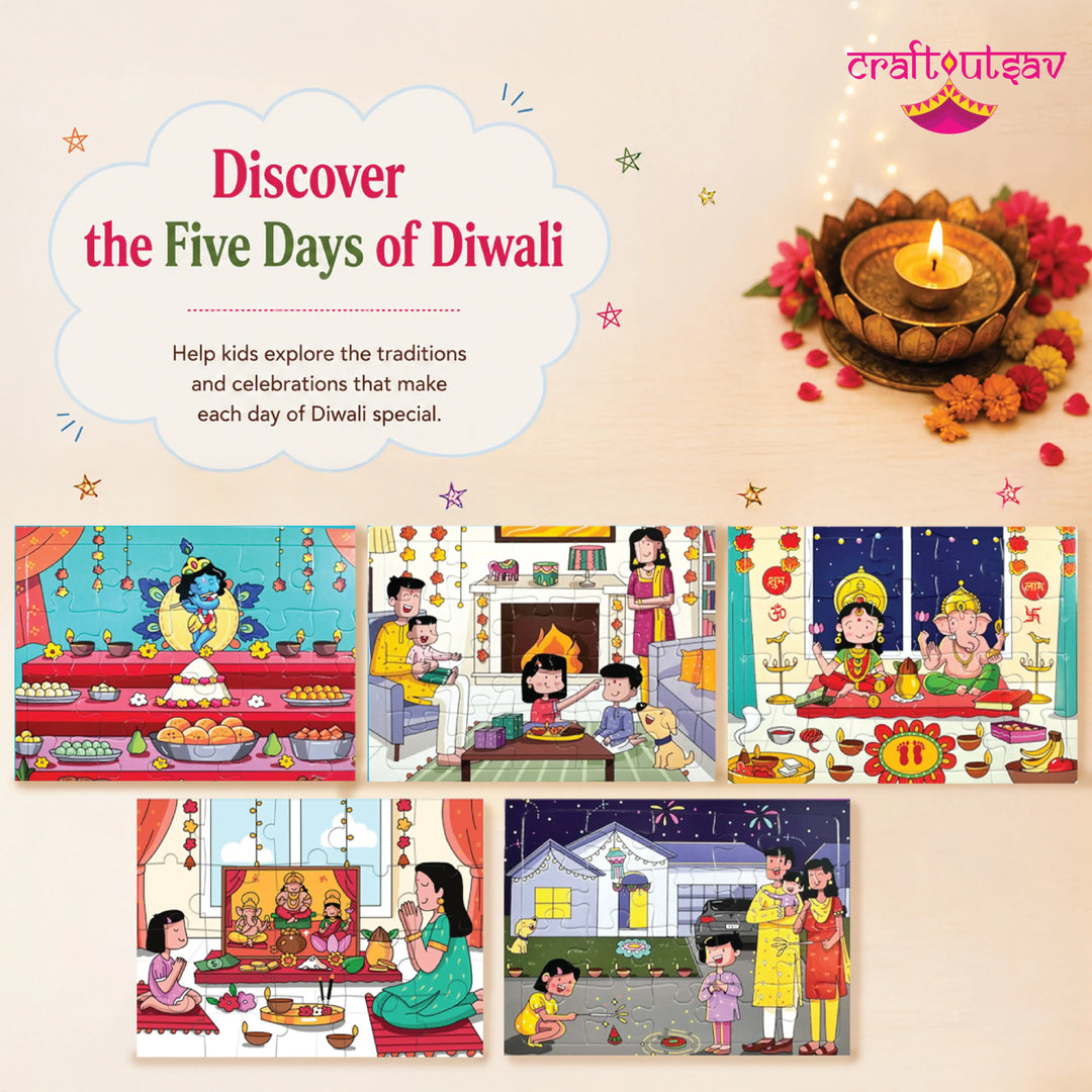 5 Days of Diwali Kid Jigsaw Puzzle