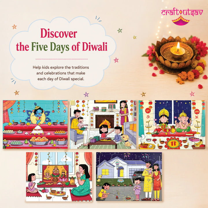 5 Days of Diwali Kid Jigsaw Puzzle