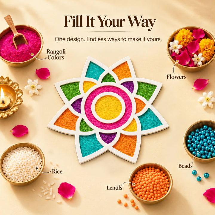 Diwali Rangoli Mat (Set of 2)