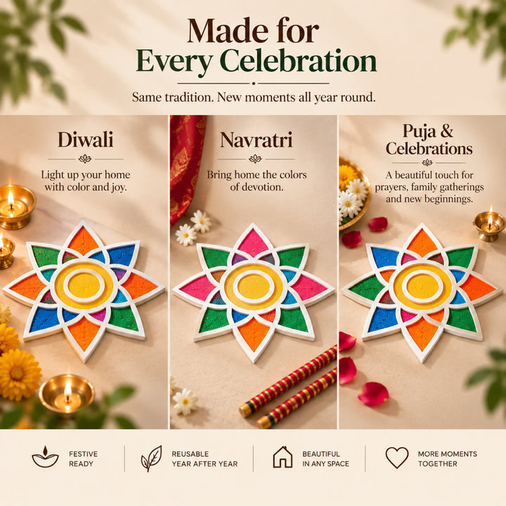 Diwali Rangoli Mat (Set of 2)