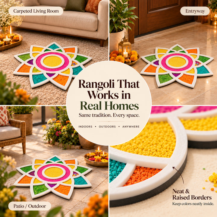 Diwali Rangoli Mat (Set of 2)