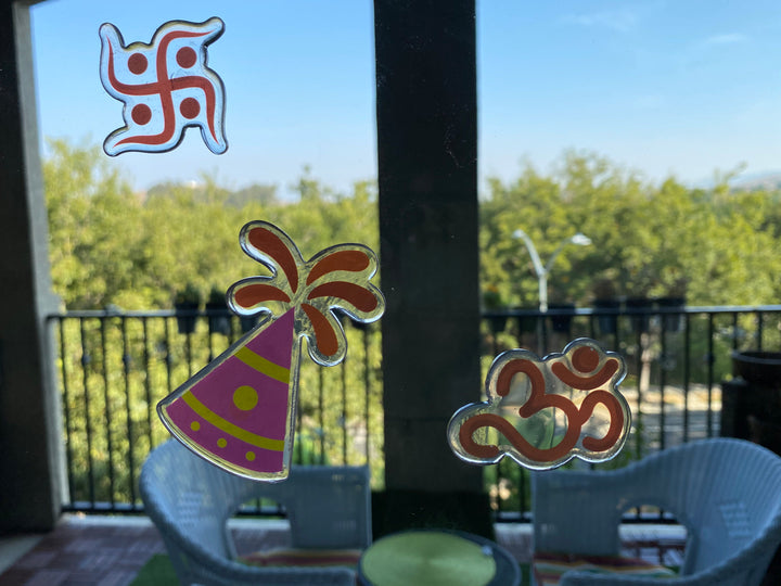 Diwali Window Gel Clings