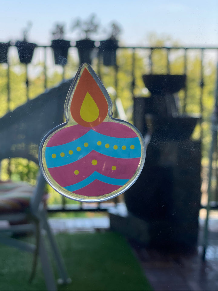 Diwali Window Gel Clings