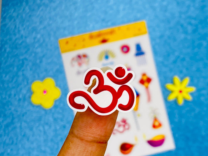 Diwali Sticker Collection - 17 stickers on 1 sticker sheet