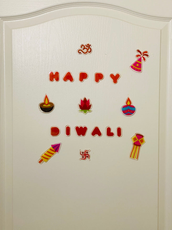 Diwali Window Gel Clings