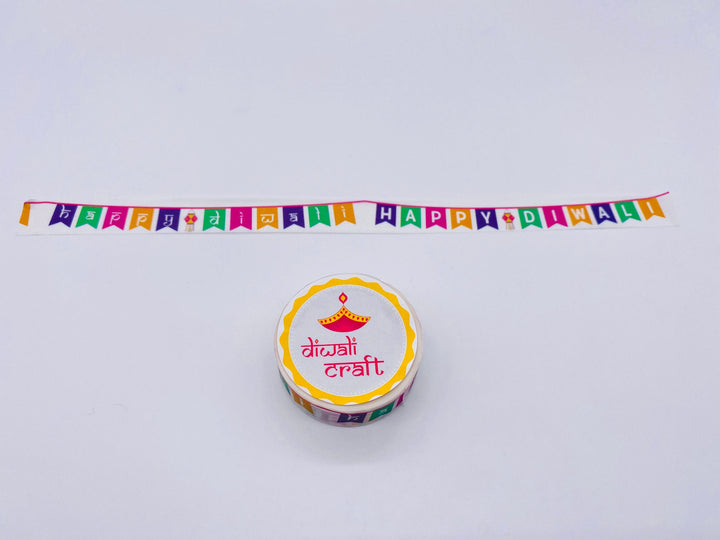 Diwali themed Washi tapes - Set of 4 unique Washi Tapes featuring Diya, Sparklers, Toran, Banner pattern