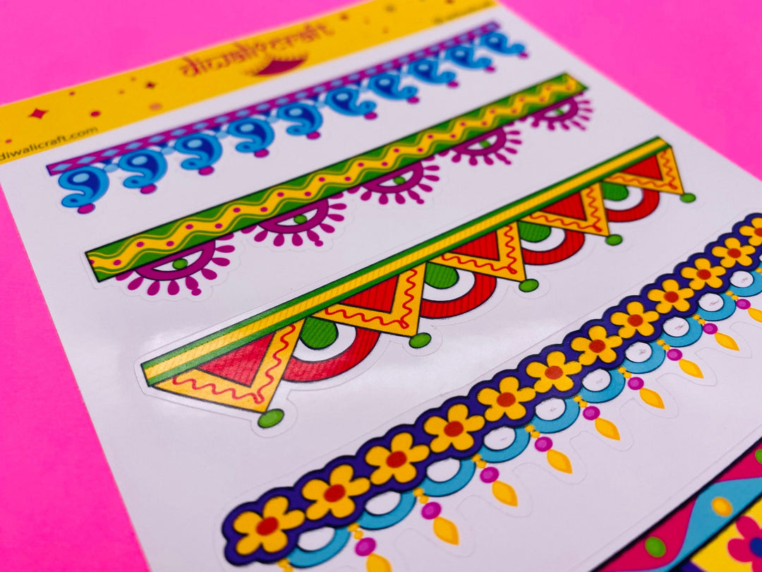 Toran Stickers - 6 toran stickers on 1 sticker sheet