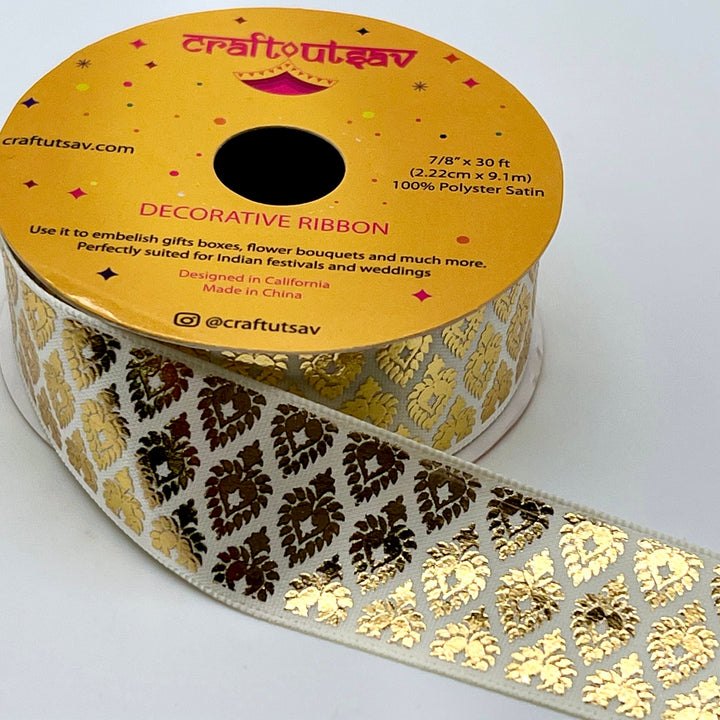 Indian Sari Border Ribbon use for Weddings, Gift Wrapping, Crafting and much more