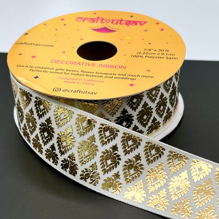 Indian Sari Border Ribbon use for Weddings, Gift Wrapping, Crafting and much more