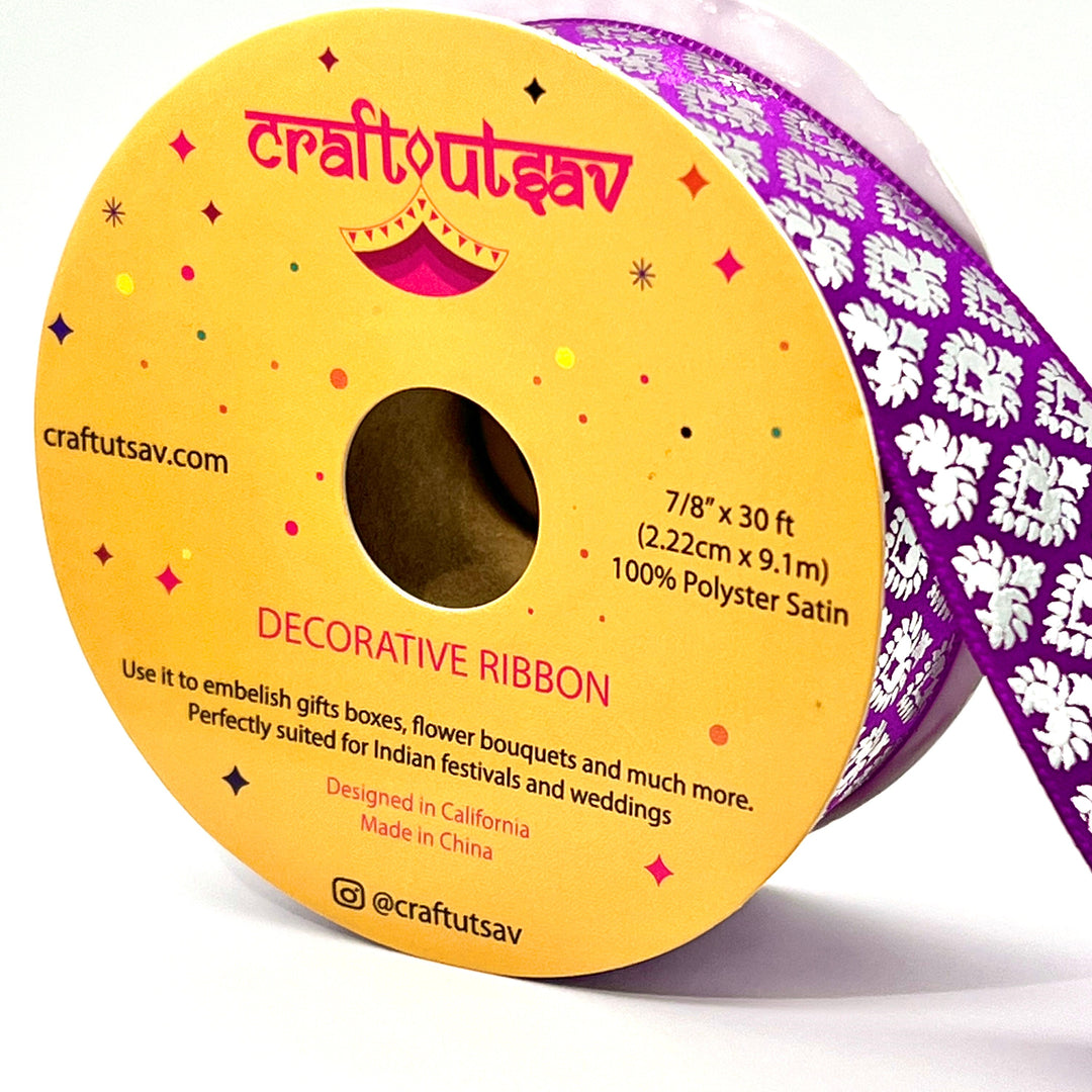 Indian Sari Border Ribbon use for Weddings, Gift Wrapping, Crafting and much more