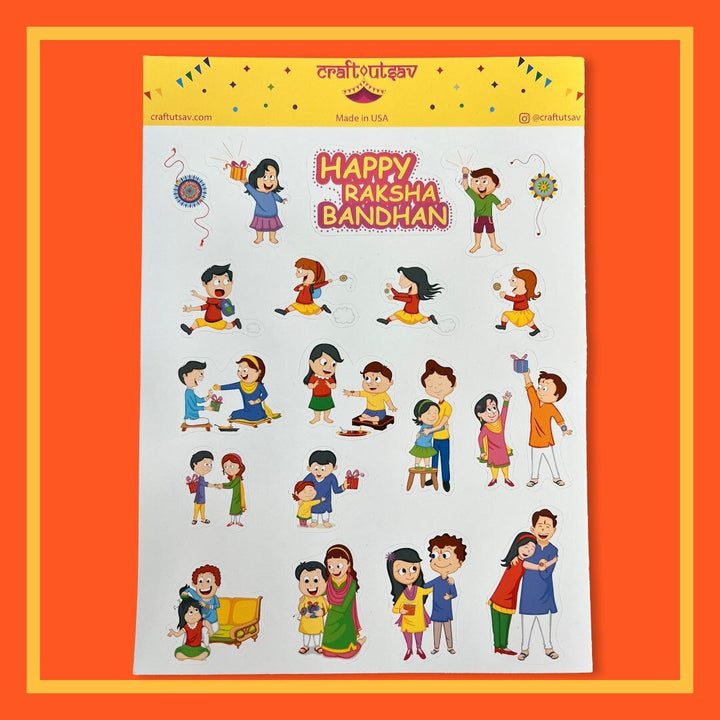 Rakhi Stickers for Raksha Bandhan - Decorate cards, gifts and much more