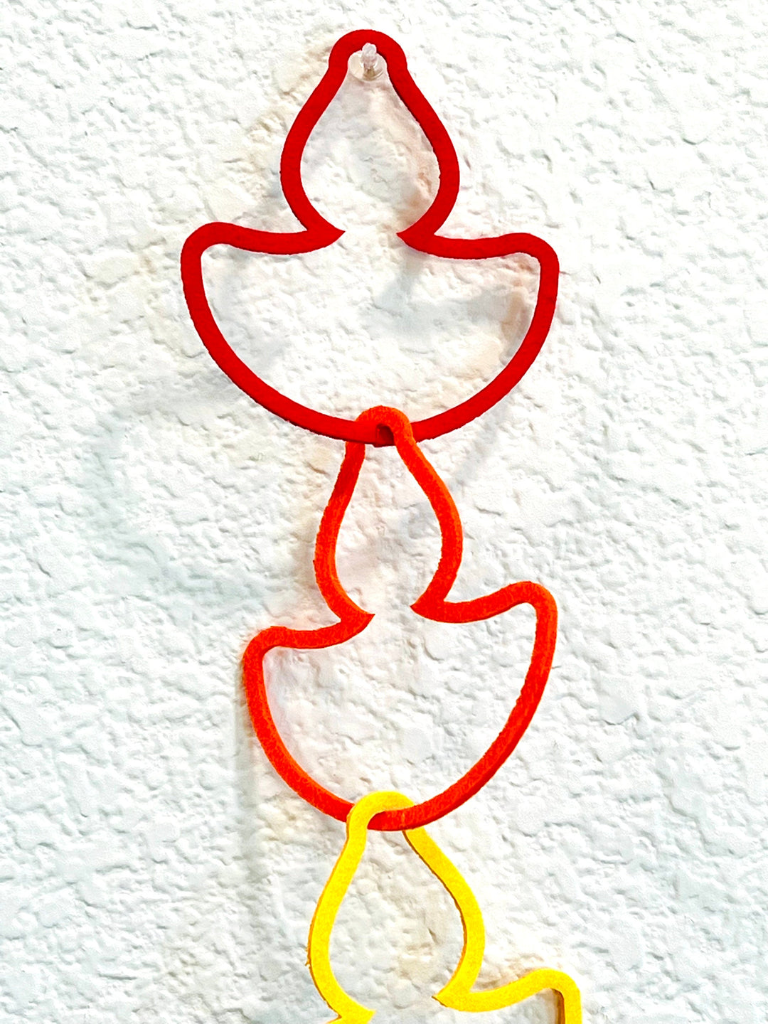 Diwali Diya Toran Banner Garland Decoration, Includes 2 Packs - 24 Pieces each of interlocking Diya, No Assembly Required, 6 feet Length