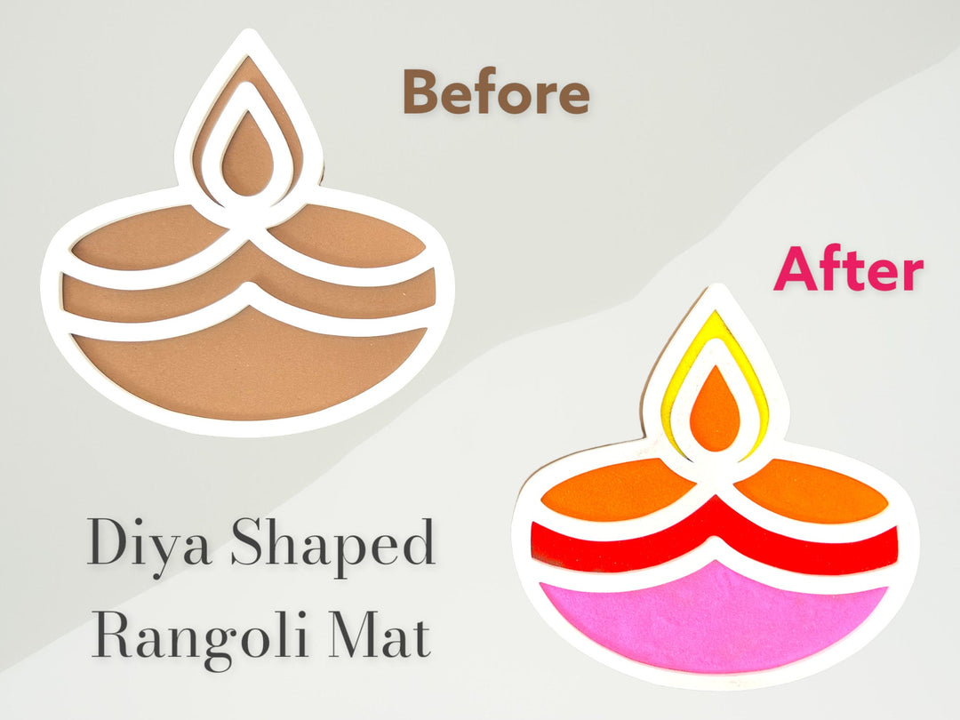 Diwali Diya Rangoli Mat